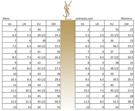 what is american size for ysl size f42|ysl yst laurent size chart.